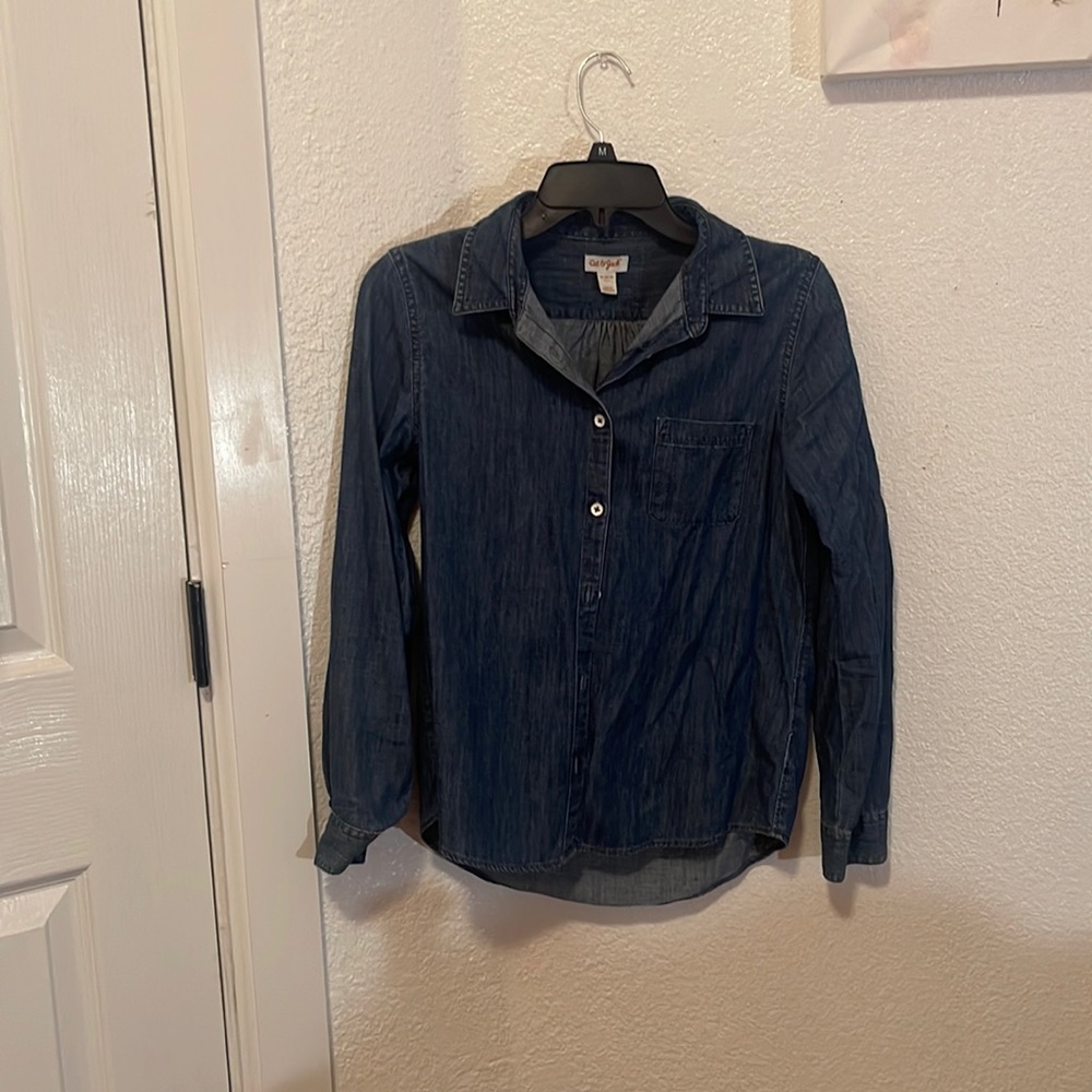 Jean button shirt